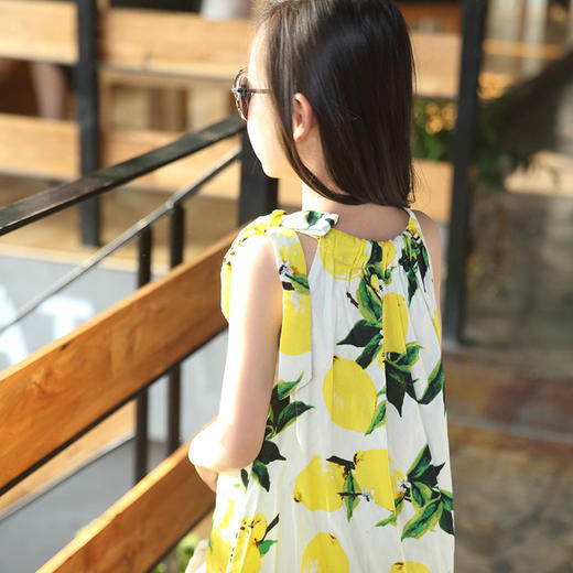 【女童套装】韩版甜美清凉吊带裙夏季中大童可爱水果印花无袖裙潮 商品图2