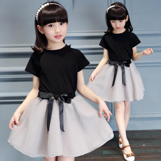【女童】童装女童裙套装夏装新款中大童韩版裙子两件套儿童时尚套装潮 商品图1