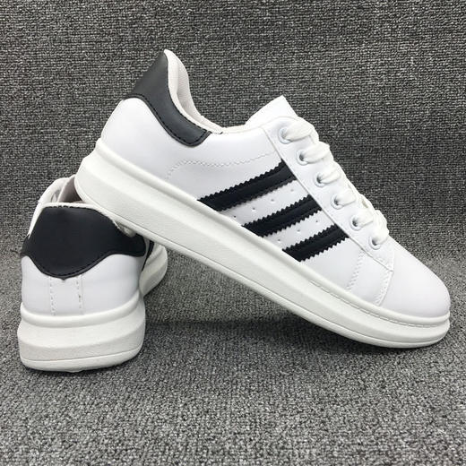 【服饰鞋包】夏季小白鞋松糕学生鞋潮男士白色运动休闲镂空鞋子韩版男板鞋 商品图0