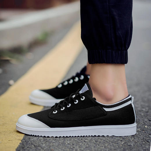 【服饰鞋包】夏季新款男式帆布鞋韩版透气低帮休闲鞋潮流板鞋 商品图2