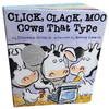 【廖彩杏书单】Click, Clack, Moo: Cows That Type 咔嗒哞嘻哈农场入门 适合0-6岁阅读纸板书 商品缩略图3