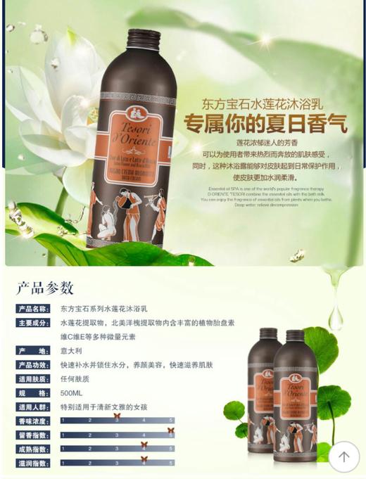 意大利东方宝石沐浴露 500ml礼盒六件套，七件套 商品图6