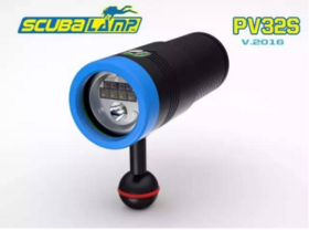 Scubalamp PV32S 3000流明拍照摄影灯 4*白光+2*红光+2*UV紫光+900流明聚焦灯
