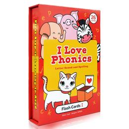 我爱拼读第1辑 I Love phonics 儿童字母启蒙学习闪卡