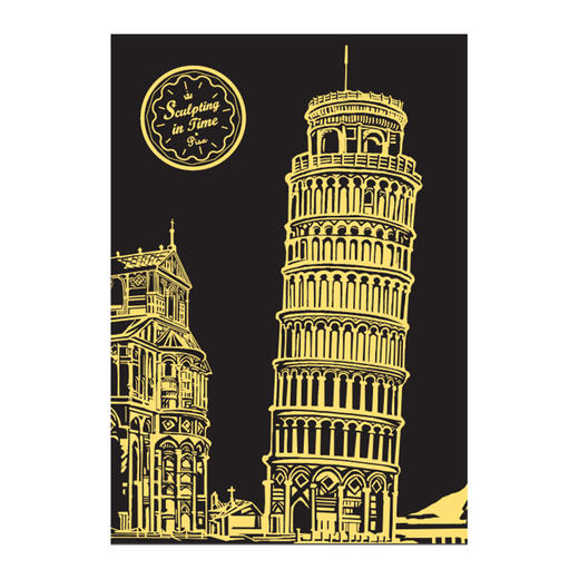 风靡韩国 雕刻时光·点亮城市刮本画 涂鸦画套装 世界名胜古迹夜景 巴黎埃菲尔铁塔 中信出版社图书 商品图3