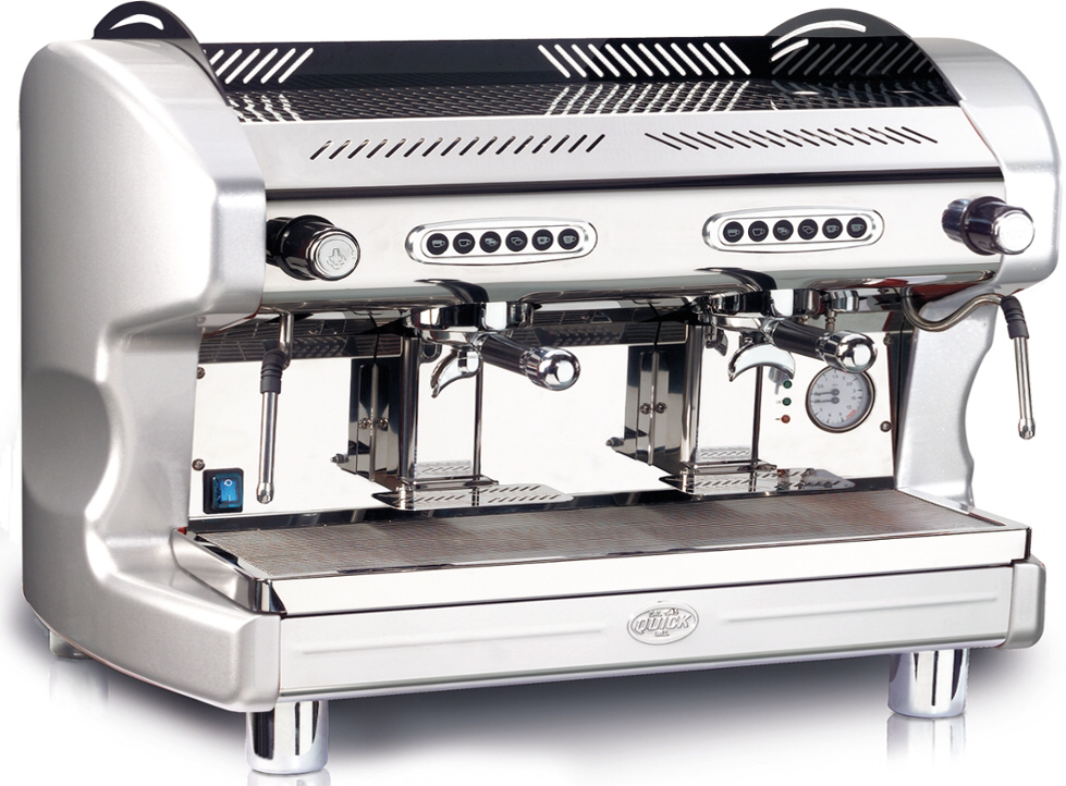 意大利原装进口quick mill双头商用半自动咖啡机 高端顶级意式咖啡机