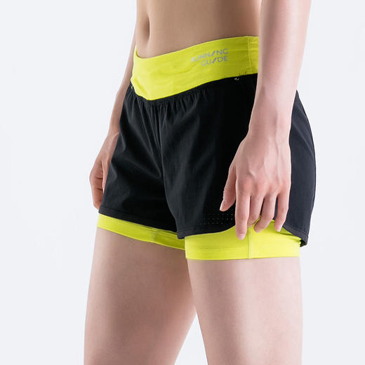 跑步指南 女款带内衬假两件跑步短裤P6003 商品图2