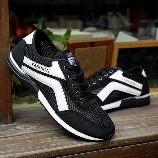 （网面鞋男）。夏季新款男士运动网鞋透气运动鞋镂空洞洞休闲跑步男鞋 商品图2