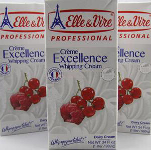 烘焙原料进口奶油打发奶油铁塔奶油1L 商品图2