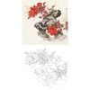 工笔花鸟白描底稿-龚文桢-斗方小品册页-A289 商品缩略图0