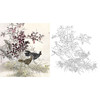 工笔花鸟白描底稿-野鸡-斗方小品册页-A321 商品缩略图0