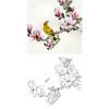 工笔花鸟白描底稿-玉兰花黄鹂-斗方小品册页-A298 商品缩略图0