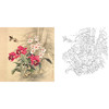 梁燕生工笔花鸟白描底稿《唯有兰花》-斗方小品册页-多种白描尺寸可选-A277 商品缩略图0