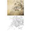 工笔花鸟白描底稿-鹌鹑-斗方小品册页-A263 商品缩略图0