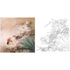 工笔花鸟白描底稿-荷花鸳鸯-斗方小品册页-A500 商品缩略图0