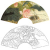 工笔花鸟白描底稿-荷花扇面小品-A361 商品缩略图0