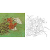 工笔花鸟白描底稿-曹小民-斗方小品册页-A459 商品缩略图0