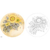 工笔花鸟白描底稿-梁燕生-向日葵小品《向阳花》-多种白描尺寸可选-A401 商品缩略图0