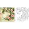 工笔花鸟白描底稿-斗方小品册页-A468 商品缩略图0