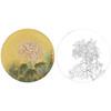 工笔花鸟白描底稿-花卉-菊花小品-A389 商品缩略图0
