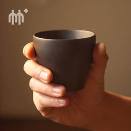 竹+ 竹炭陶主人杯 茶杯 竹炭紫砂 茶具公道杯