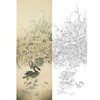 竖幅工笔花鸟白描底稿-天鹅-A550 商品缩略图0