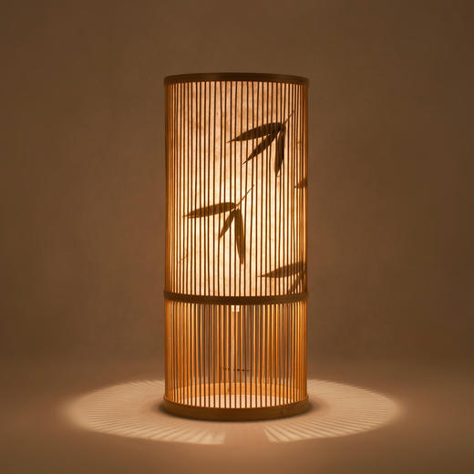 特价自然家naturebamboo小雨禅意新中式竹灯卧室床头灯客厅台灯具