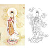 程宗元竖幅工笔人物白描底稿-观音佛像菩萨-神佛人物-B093 商品缩略图0