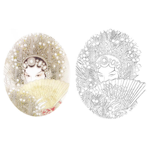 工笔人物白描底稿-其他人物-戏曲人物小品-B104 商品图0