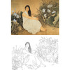李新禹横幅工笔现代仕女人物白描底稿-B131 商品缩略图0