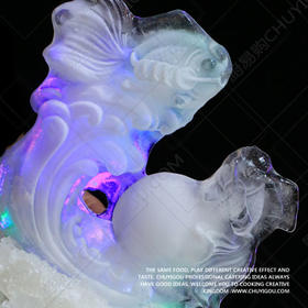 大号金鱼单面冰雕模具 刺身冰雕 琼脂雕 大型冰雕模具