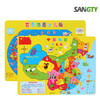 （拼图）中国地图拼图 世界地图宝宝早教益智力拼板木质玩具 商品缩略图0