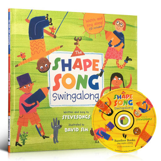 英文原版 The Shape Song Swingalong 附CD 形状歌廖彩杏儿歌绘本 商品图0