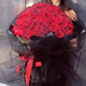 面纱-99支红玫瑰-全国鲜花速递同城鲜花店配送生日花北京上海杭州广州深圳订花送花