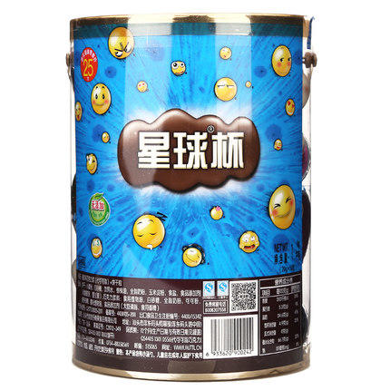 【食品酒水】甜甜乐星球杯一桶装1000g三代巧克力浆饼干粒儿童休闲零食 商品图2