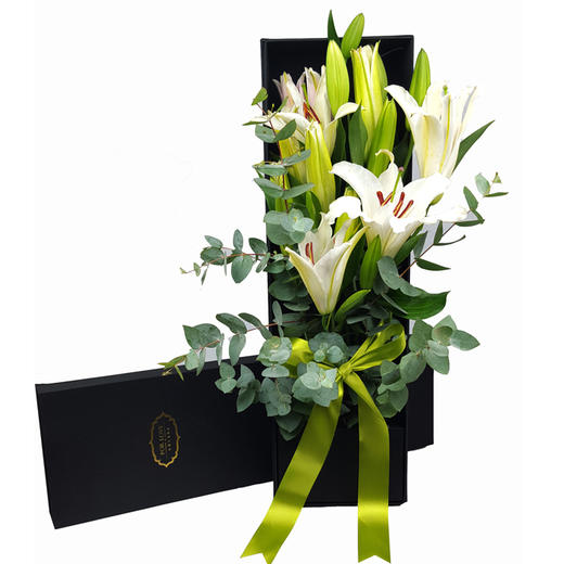 至少还有你-粉百合礼盒-全国鲜花速递同城鲜花店配送生日花北京上海杭州广州深圳订花送花 商品图1