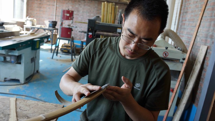 雷人嘎嘎手工制作竹木层压传统弓山丘