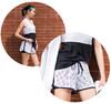 女款假两件运动短裤 - 个性网眼透气速干 商品缩略图1