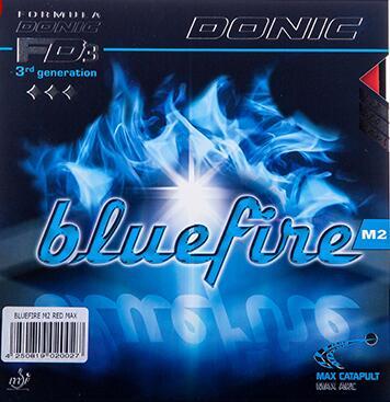 DONIC多尼克蓝火M2乒乓球胶皮（12092）蓝色火焰德系反手用高弹涩性反胶乒乓球套胶 商品图0