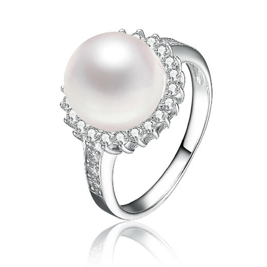 （戒指）。淡水珍珠 小饰品 韩版 925银 戒指 小礼物送女友 商品图0