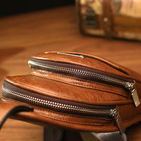【服饰鞋包】日韩男士胸包 单肩包牛皮复古时尚斜挎包腰包手机包包