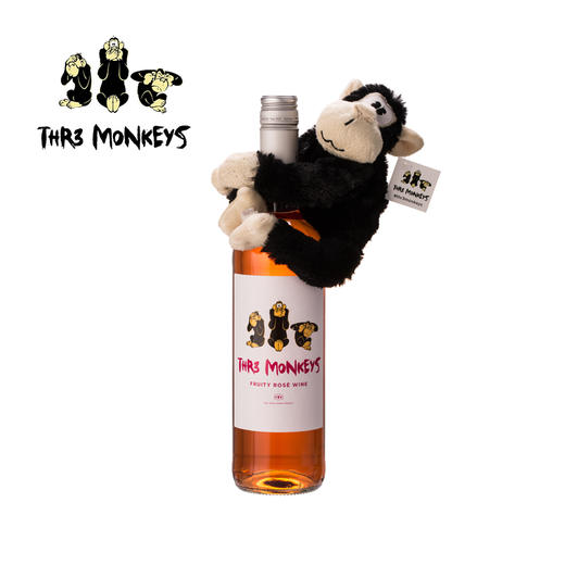 三只猴子桃红葡萄酒 THR3 Monkeys Fruity Rose Wine 750ml 商品图1