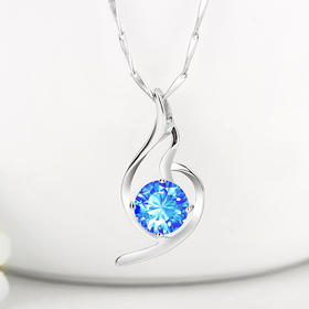 （首饰）925银项链女款日韩版柔美锁骨链吊坠银饰品