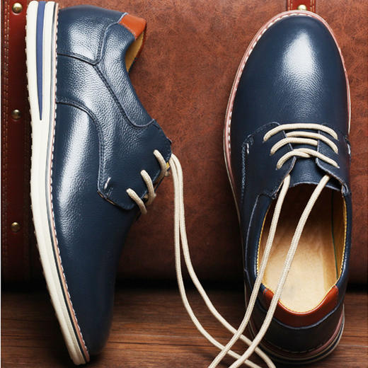 【服饰鞋包】春季新品男士皮鞋休闲鞋单鞋 男鞋品牌鞋子 商品图1