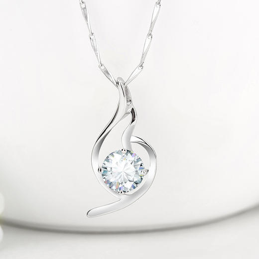 （首饰）925银项链女款日韩版柔美锁骨链吊坠银饰品 商品图3