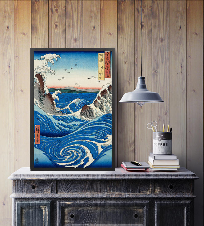 《富岳三十六景》之鸣门涡潮