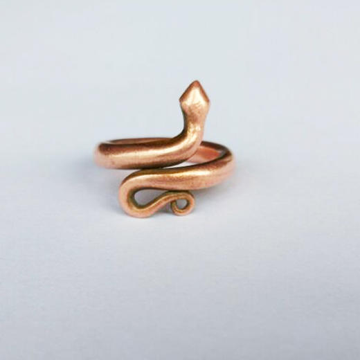 预售isha印度瑜伽中心铜制蛇戒在isha印度瑜伽中心经过圣化的铜制蛇戒