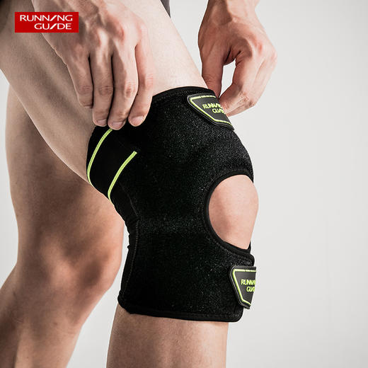 跑步指南8019 专业绑带式跑步护膝 - 弹力绑带强力保护膝盖 商品图0