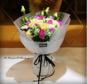 在水一方-桔梗雏菊花束-全国鲜花速递同城鲜花店配送生日花北京上海杭州广州深圳订花送花