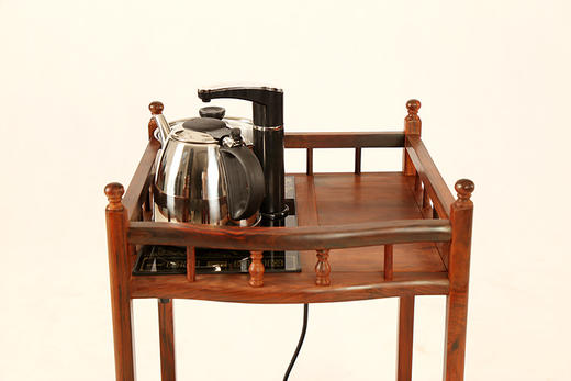 大红酸枝围栏式茶水架送电热水壶套装 (运费到付) 商品图8